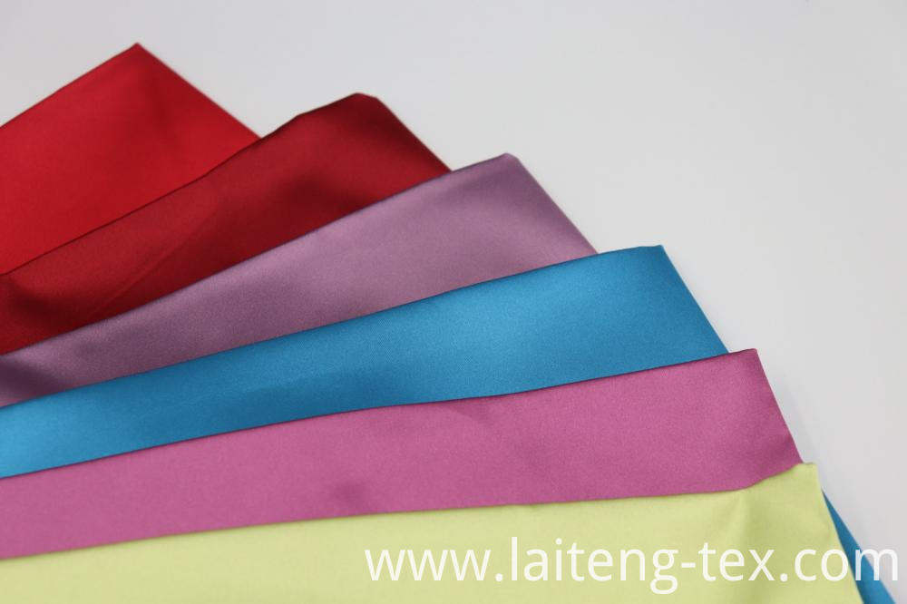 Polyester Spandex Stretch Satin Fabric Polyester Spandex Stretch Satin Fabric